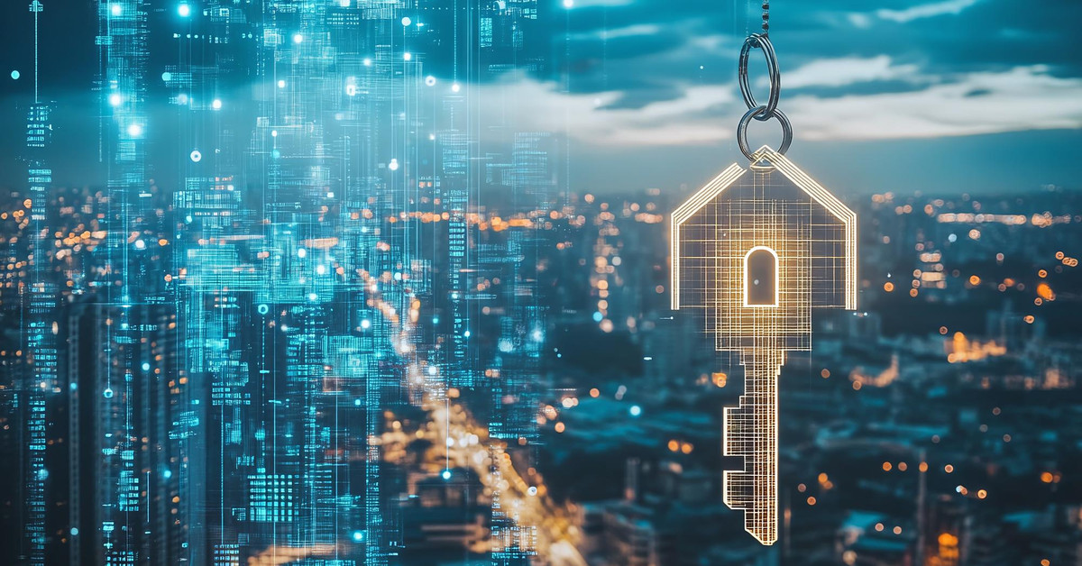Modernes Smart Building mit vernetzter Gebäudetechnik und digitaler Steuerung